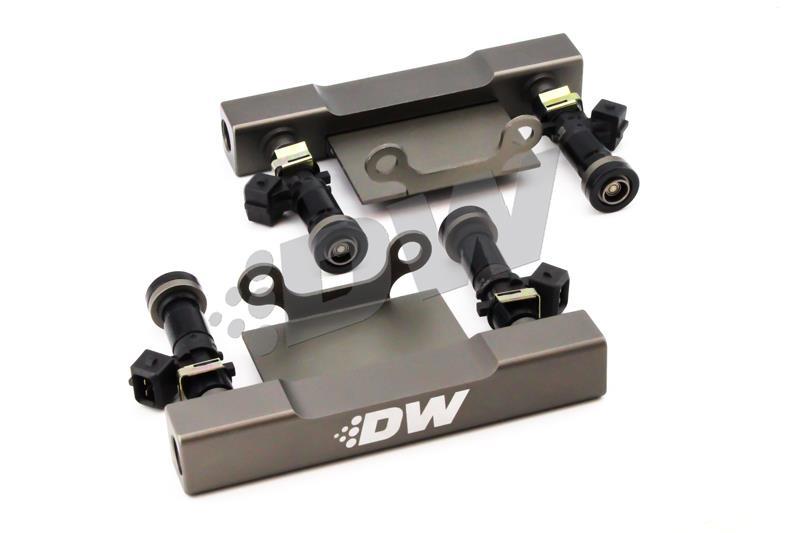 DeatschWerks Side Feed to Top Feed Fuel Rail Conv Kit with 2200cc Injectors for 04-06 Subaru STI/LGT - view 3