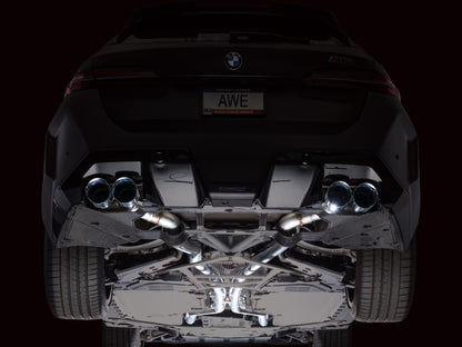 AWE BMW G90/G99 M5 Track Edition Catback Exhaust - Chrome Silver Tips