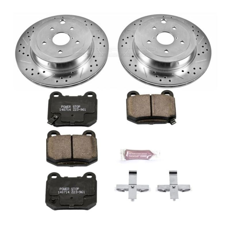 PowerStop Power Stop Rear Z23 Evolution Sport Brake Kit for 08-14 Subaru Impreza