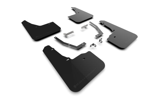 Rally Armor Hybrid Black UR Mud Flap with Metallic Black Logo