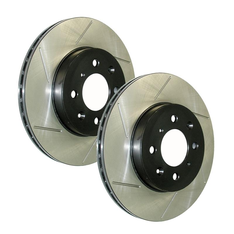 Stoptech Power Slot Rear Right Slotted Rotor for 2015 Subaru WRX - view 3