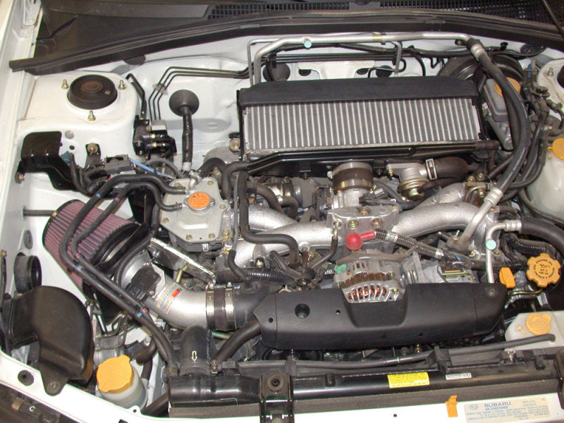 K&N Engineering K N F4- Silver Typhoon Short Ram Intake for 04-06 Subaru Forester XT - view 3