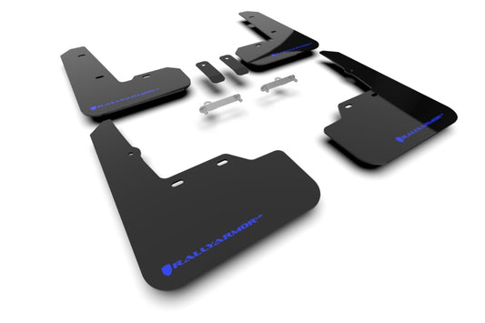 Rally Armor Black UR Mud Flap with Blue Logo for 22-26 Subaru WRX