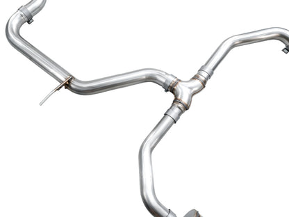 AWE 22-25 Volkswagen Jetta GLI Track Edition Exhaust - Chrome Silver Tips