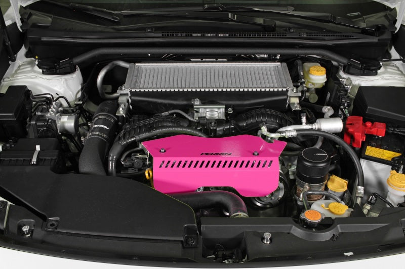 Perrin Performance PERRIN Pulley Cover - Hyper Pink for 22-26 Subaru WRX - view 6