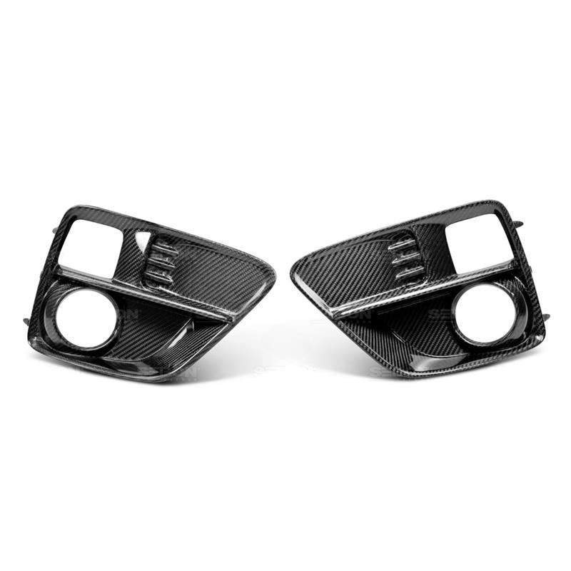 Seibon Carbon Fiber Fog Light Surrounds for 15-17 Subaru WRX/STI/Impreza - view 2