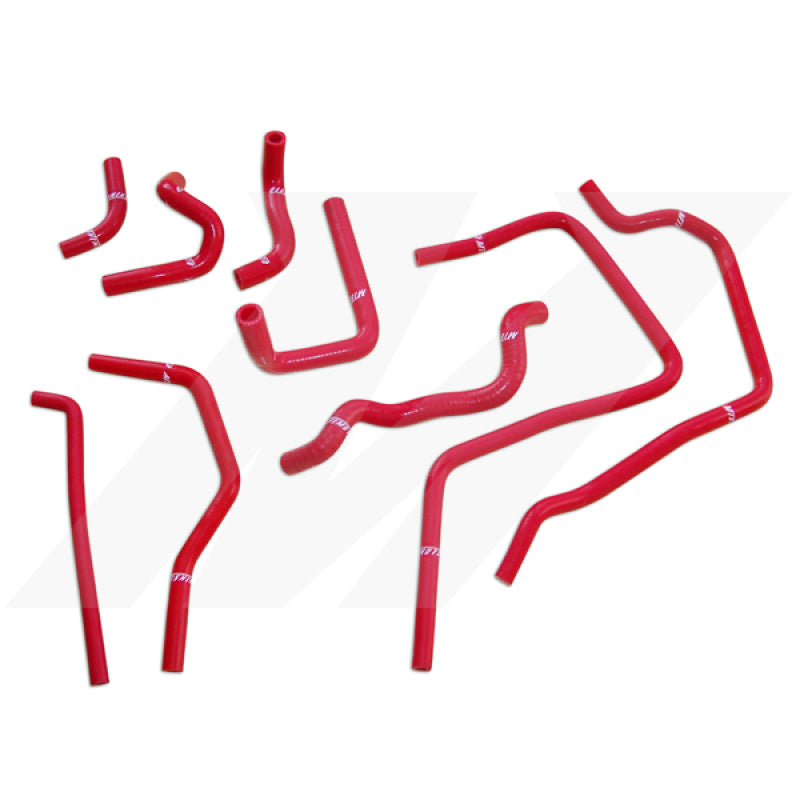 Mishimoto Red Silicone Ancillary Hoses for 01-05 Subaru WRX - view 2