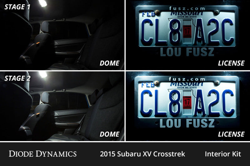 Diode Dynamics XV Crosstrek Interior LED Kit Cool White Stage 1 - view 4