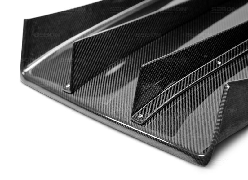 Seibon Carbon Fiber Rear Diffuser for 06-07 Subaru WRX - view 3