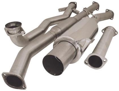 Turbo XS Catted Titanium Muffler Turboback Exhaust for 02-07 Subaru WRX/STI