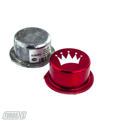 Turbo XS 15-16 Subaru WRX Billet Aluminum Vacuum Pump Cover - Red