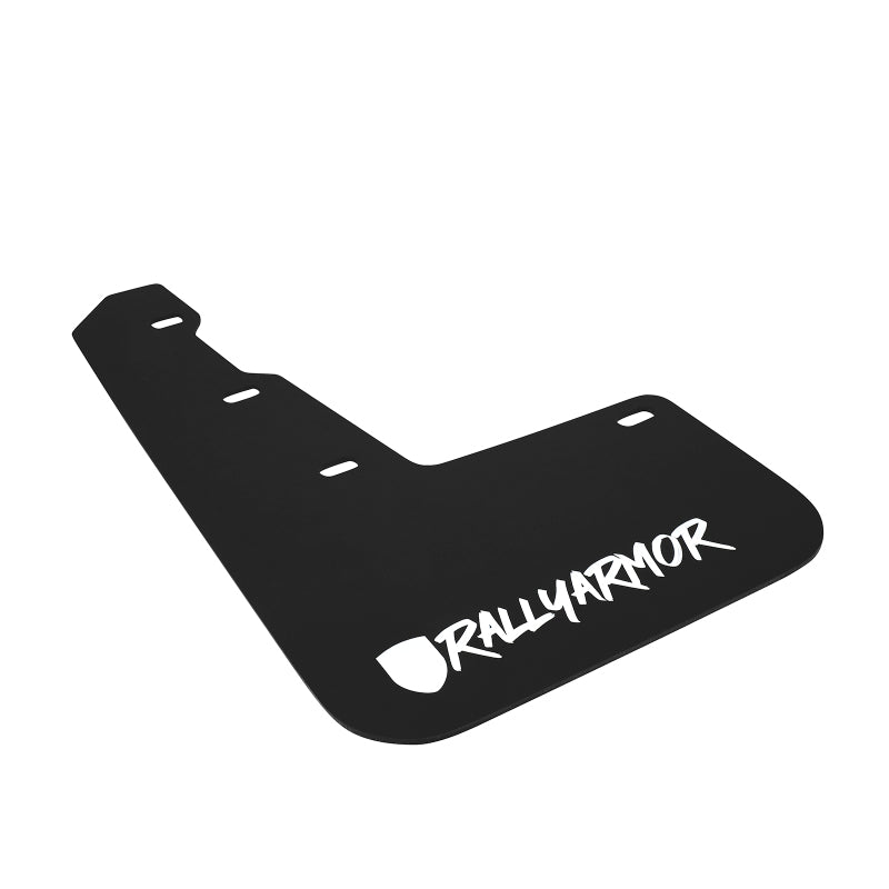 Rally Armor 15-21 Subaru WRX &amp; STI Black Mud Flap White Altered Font Logo