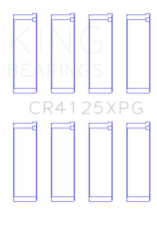 King Subaru EJ20/EJ22/EJ25 (Suites 52mm Journal Size).0.5 Oversized Tri-Metal Perf Rod Bearing Set