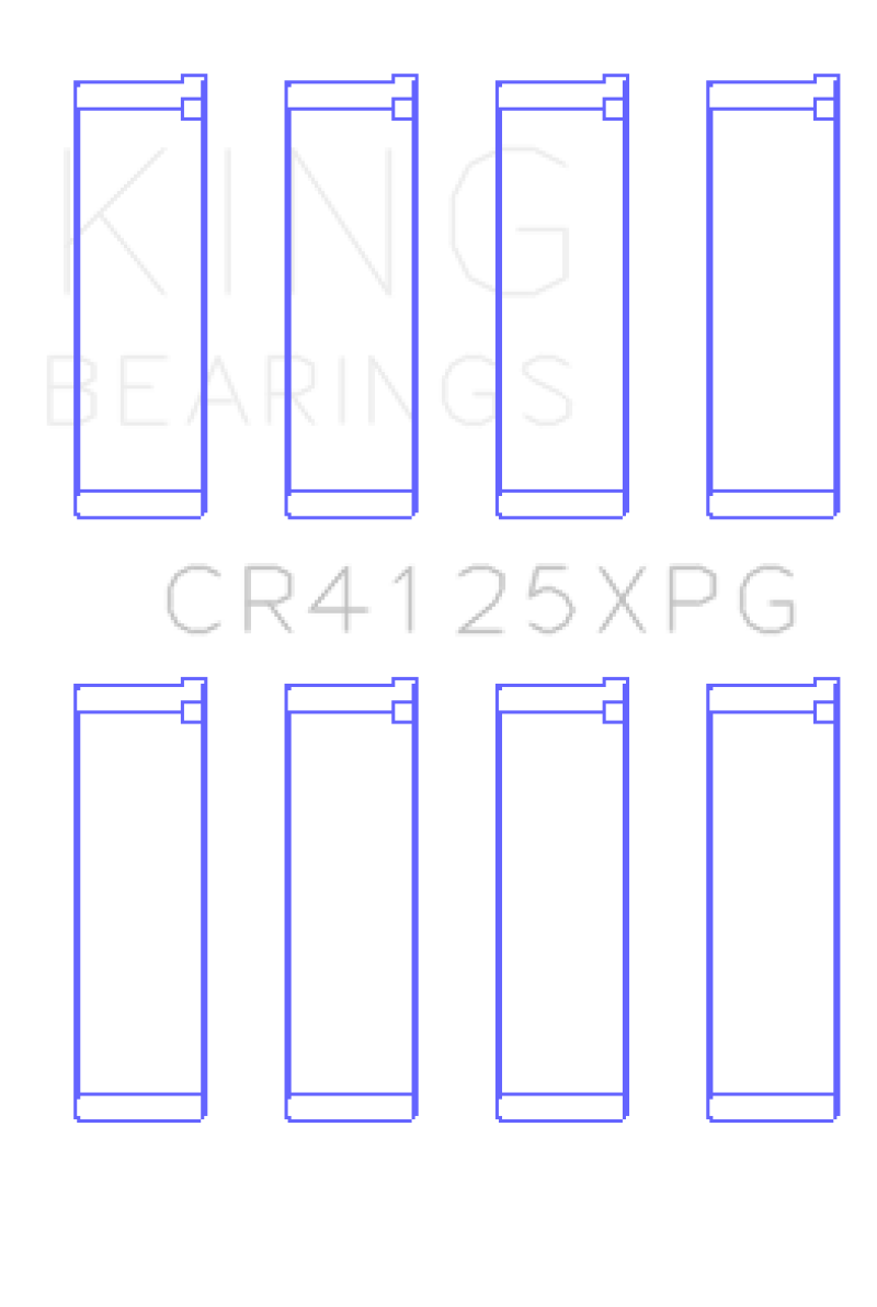 King Subaru EJ20/EJ22/EJ25 (Suites 52mm Journal Size) .026 Oversized Tri-Metal Perf Rod Bearing Set