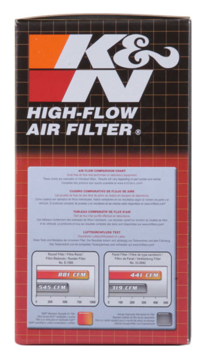 K&N Custom Air Filter Round 5.25 inch ID 6.25 inch OD 2.5 inch Height