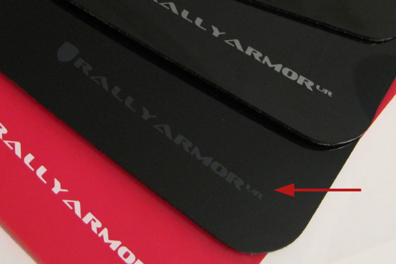 Rally Armor 02-07 Subaru WRX/STI/RS/2.5i (Wagons Req. Mod.) Black UR Mud Flap w/ Grey Logo