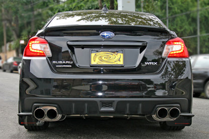 Rally Armor 15-21 Subaru WRX/STI (Sedan ONLY) Black UR Mud Flap w/ Teal Altered Font Logo