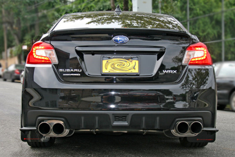 Rally Armor 15-21 Subaru WRX &amp; STI Black Mud Flap Green Altered Font Logo