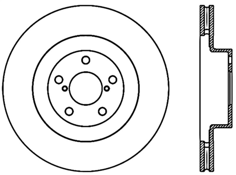 Stoptech 02-10 WRX Front CRYO-STOP Rotor