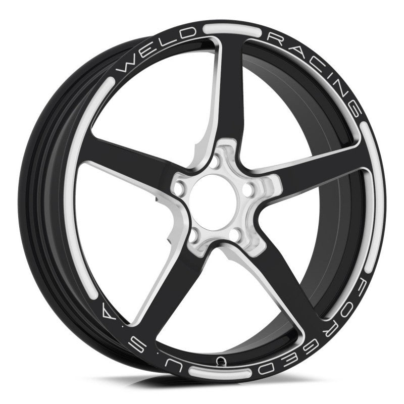 Weld Alumastar 1-Piece 18x6 / 5x115 BP / 2.7in. BS Black Wheel - Non-Beadlock