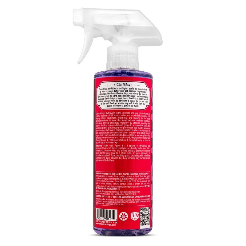 Chemical Guys HydroView Ceramic Glass Cleaner & Coating - 16oz