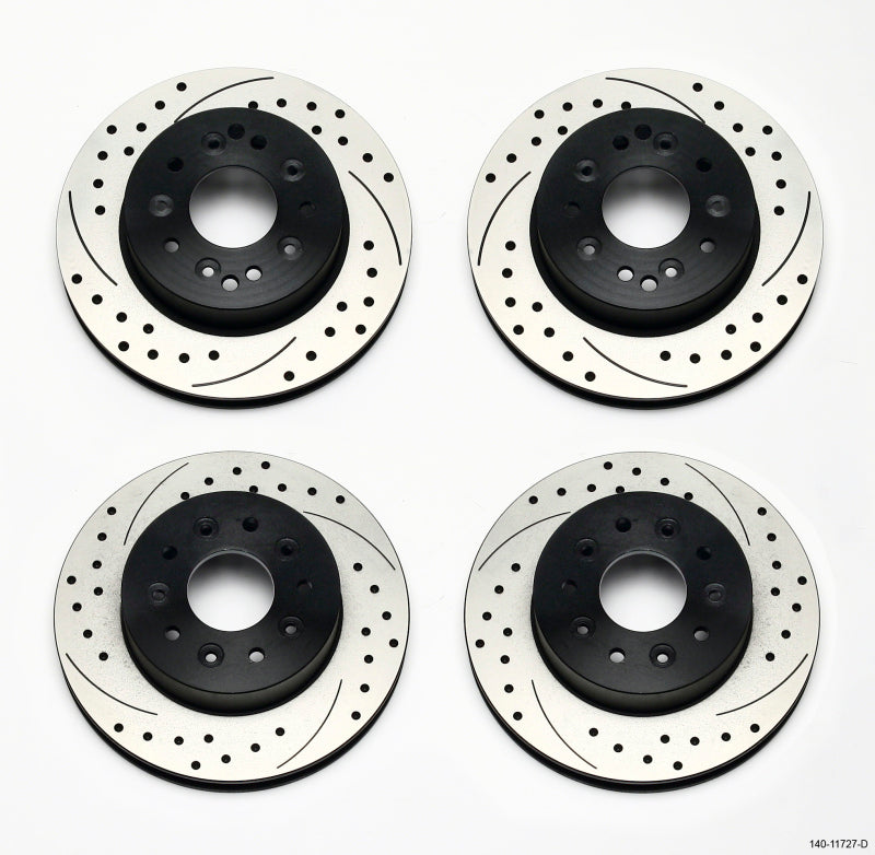 Wilwood Rotor Kit Front/Rear-Drilled 65-82 Corvette C2/C3 (1Pc Rotors)