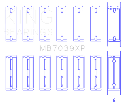 King BMW M20/M50 2.0L/2.5L/2.7L (Size STD) Performance Main Bearing Set