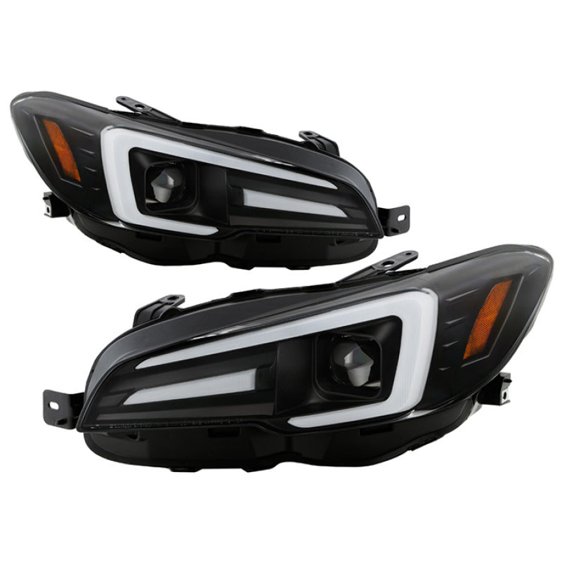 Spyder Subaru Impreza WRX 15-20 LED High-Power LED Headlights-Black PRO-YD-SWRX15LEDAP-SBSEQ-BK