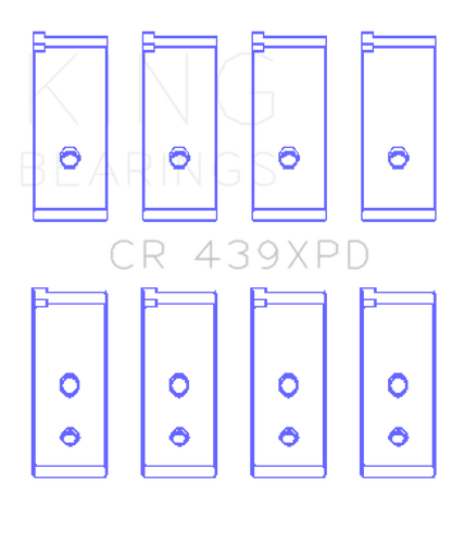 King Honda B-Series Dowel (Size STD) Performance Rod Bearing Set