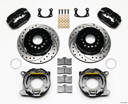 Wilwood Forged Dynalite P/S Park Brake Kit Drilled New Big Ford 2.50in Offset