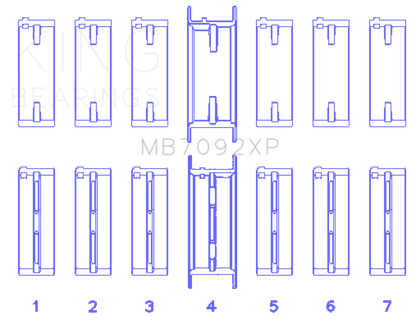 King Nissan RB26DETT (Size STDX) Performance Main Bearing Set