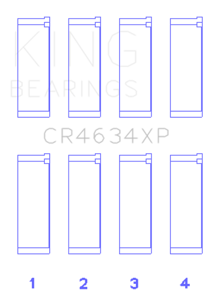King Hyundai G4KF (Size Standard) Connecting Rod Bearing Set (Set of 4)